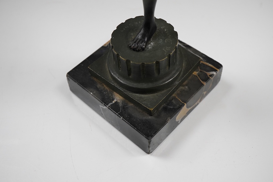 Serge Zelikson (1890-1966), an Art Deco bronze figure ‘La Danse’, signed, 24cm high